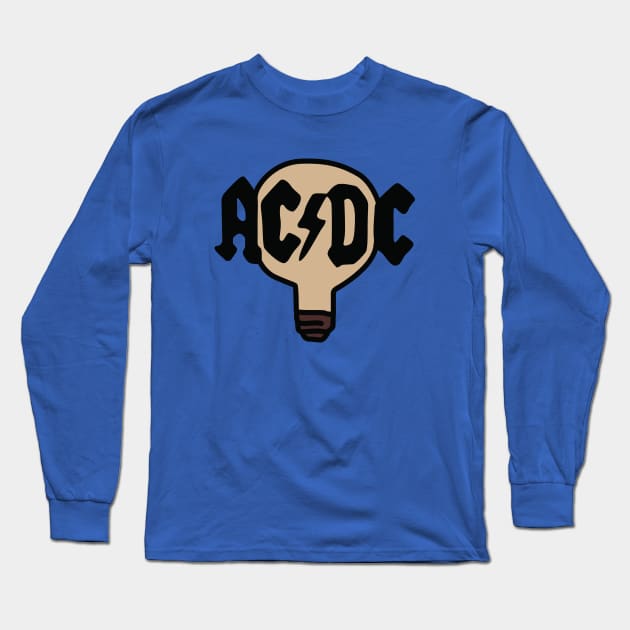 Alternating Current Direct Current Long Sleeve T-Shirt by saintpetty